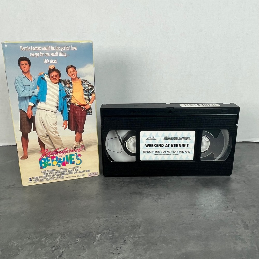 Weekend at Bernie's VHS Movie Video Tape‎ Comedy PG-13 1989 EUC